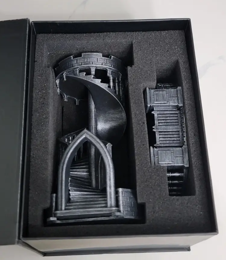 AUSPDICE Dice Rolling Tower & Tray Spiral Stairs Retro Castle D&D, RPG