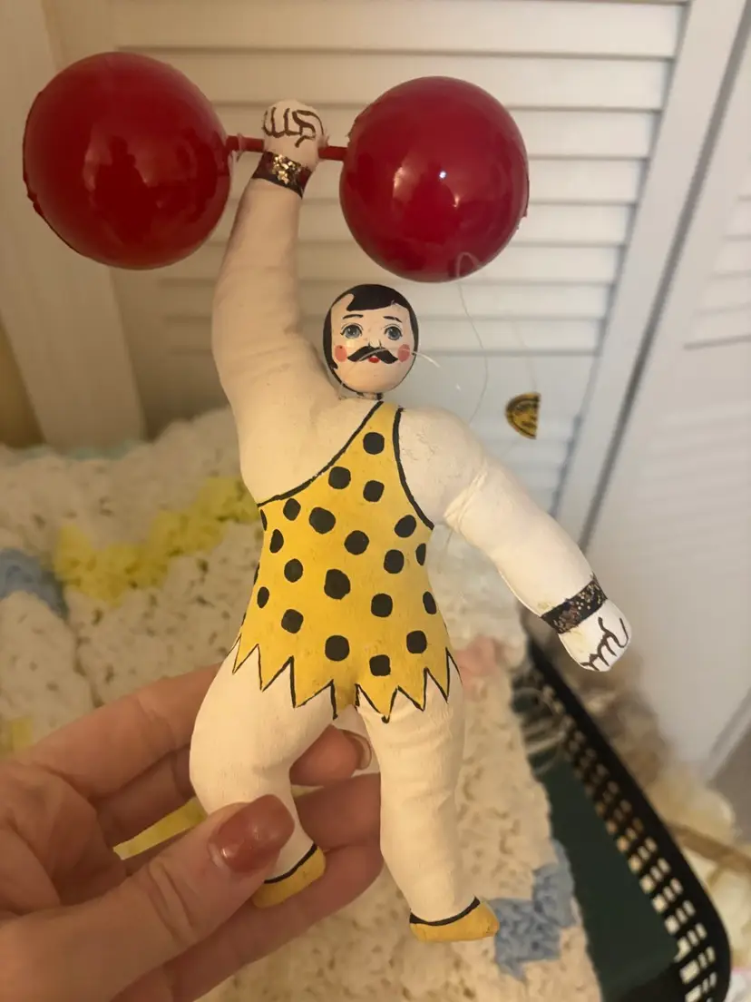 Vintage Paper Mache Circus Performer