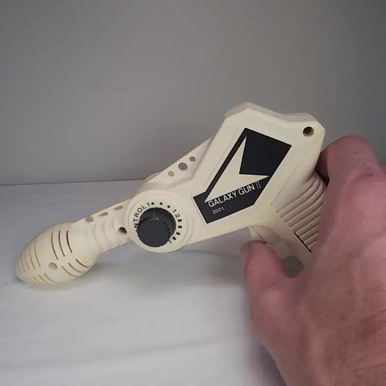 Galaxy Gun II "2001" White Ray Gun - 12 Space Sounds