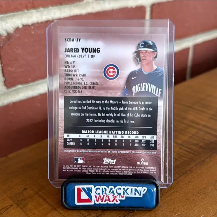 Jared Young - 2023 Topps Stadium Club Autograph SCBA-JY - Chicago Cubs