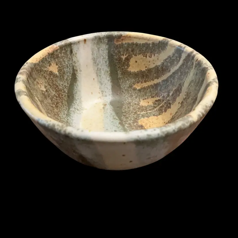 Stunning Mid-century Style Pottery Bowl 2”x 4.25”