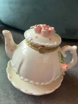 Mud Pie Teapot Trinket Dish***