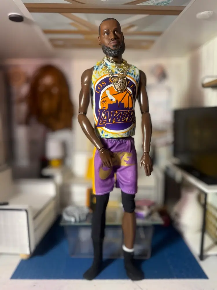 Purple Nike Bball  Shorts For tall/muscle/IT Male Doll