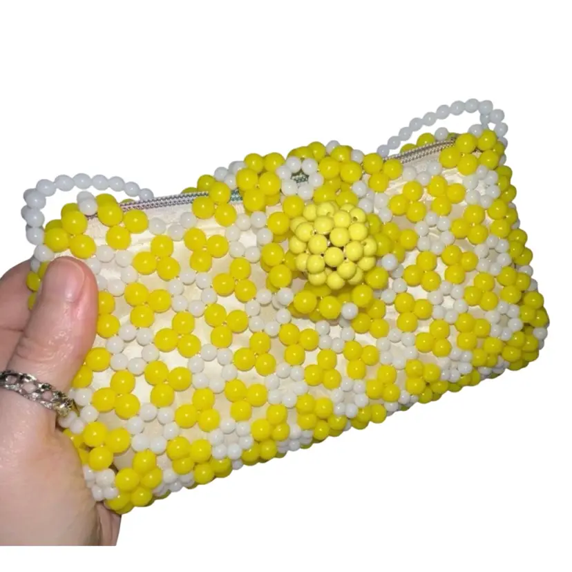 Vintage Hong Kong Plastic Bead Purse