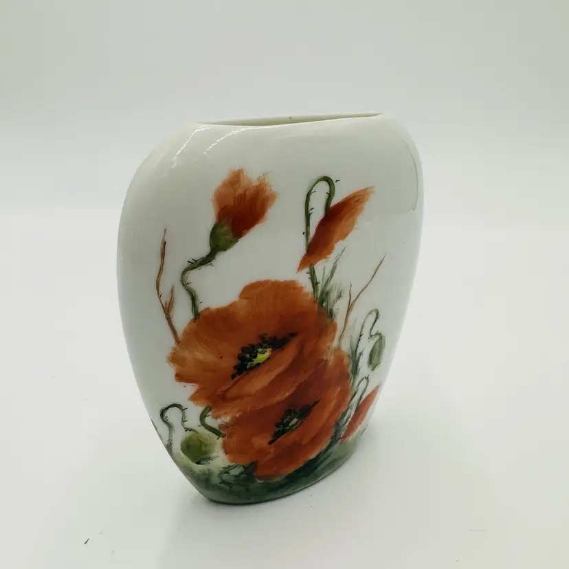 Svendsen’s Miniature Vase Floral Blossom Hand Painted Signed Home Decor Designs