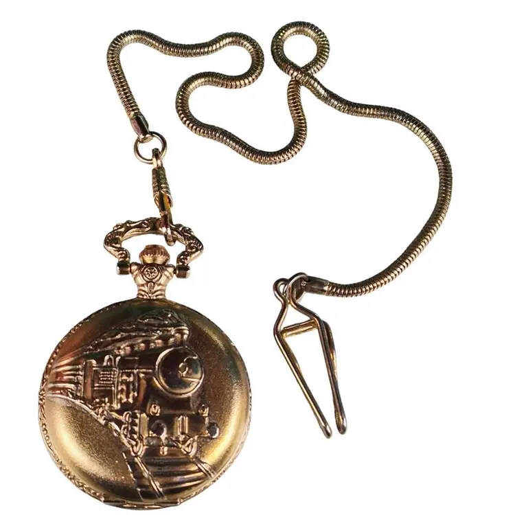Vintage Geneva Train Pocket Watch