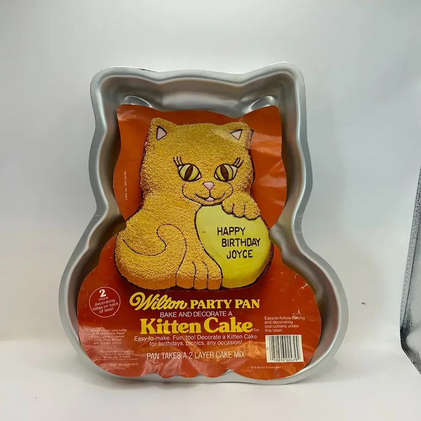 1979 Wilton Kitten Cake Pan