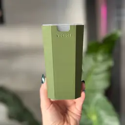 Sm Olive Green SPICY VESSEL Cache/self Watering Pot