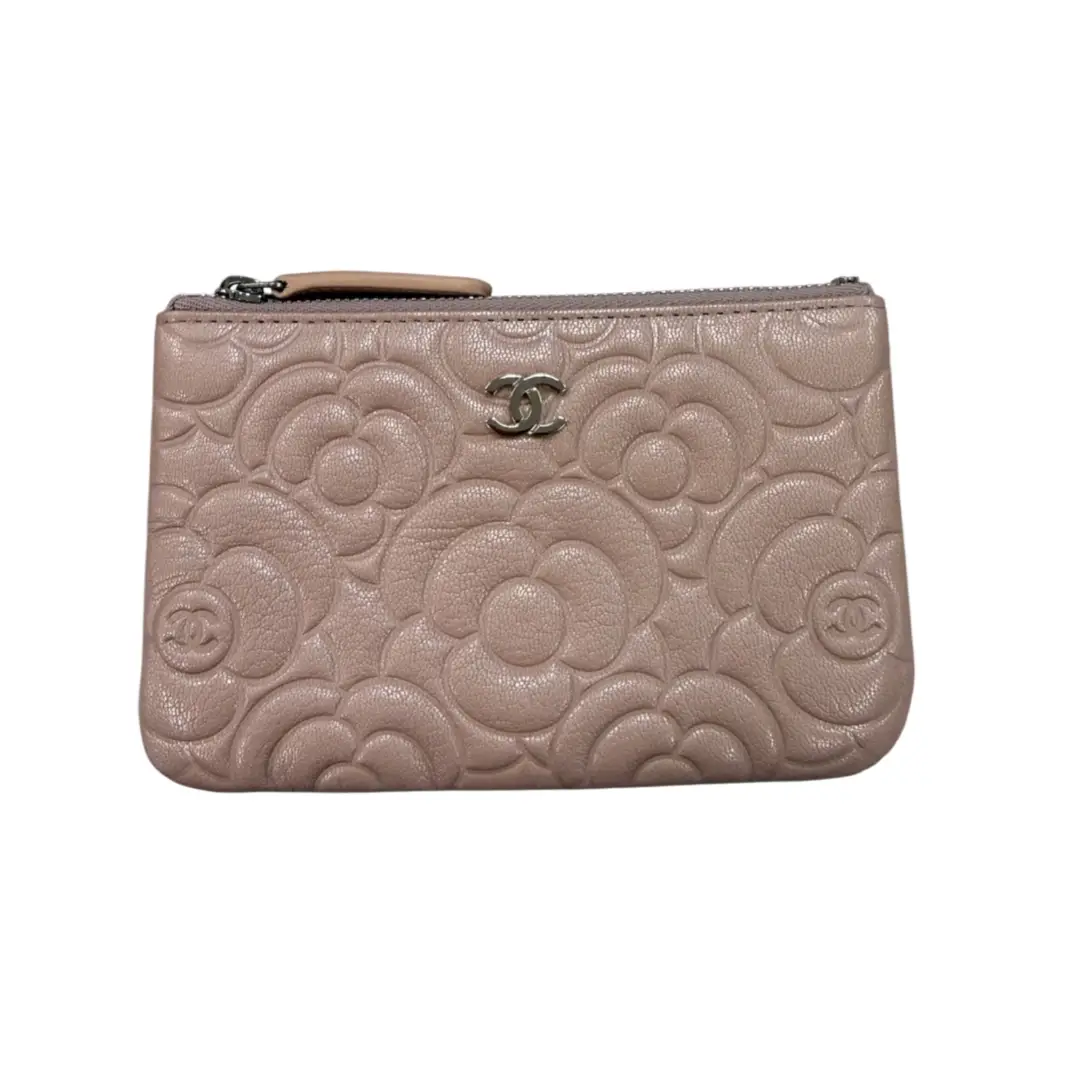 Chanel Pink Camellia Small O Case