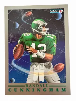 Randall Cunningham 1991 Fleer Cosmic Cunningham Illustration #7 Of 10
