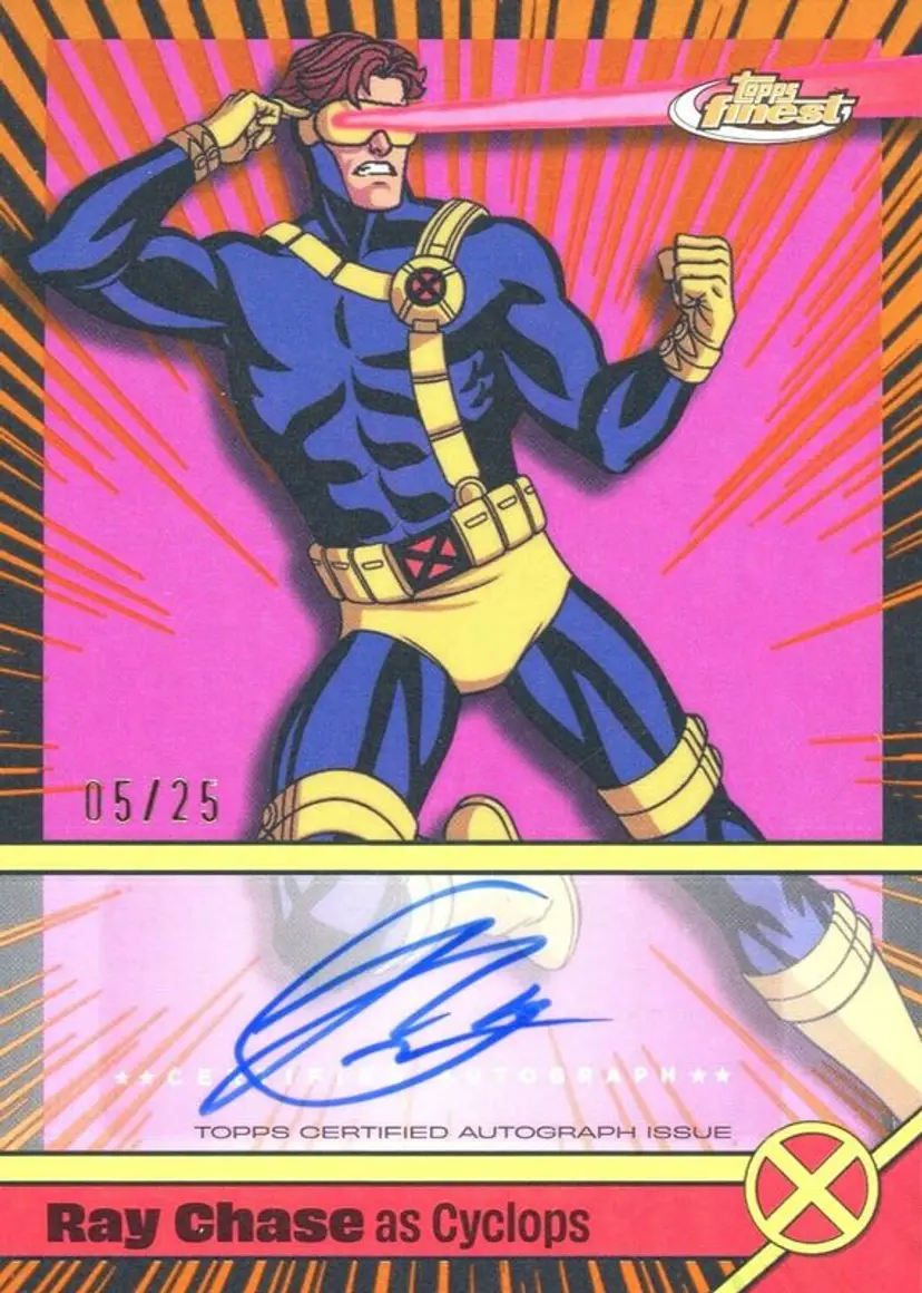 Topps Finest Ray Chase as Cyclops Autograph Card