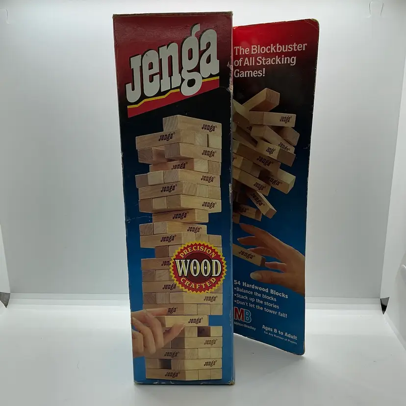 Vintage Jenga Classic Game Complete in Box 4793 Milton Bradley. Wood. USA Made