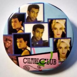 Culture Club Boy George 1984 Pin Badge Button Pinback Vintage Retro Group Shot