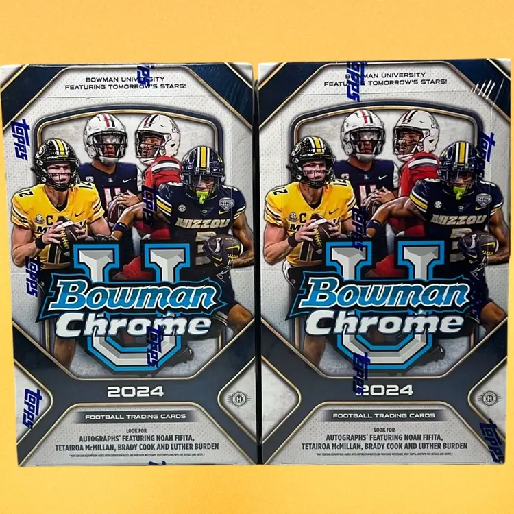 2024 Bowman Chrome U Football 2 Box Live Team Rip #1 MBB1662 (stacked shipping) 
Win 2025 U Credit!