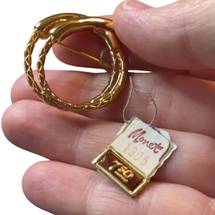 Monet Brooch, New Old Stock With Original Tag