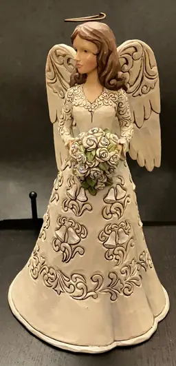 2013 Jim Shore Blessings on Your Wedding Day Angel Figurine #4037684 8 1/2"