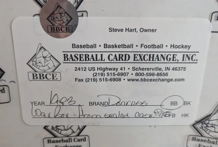 Bziddy's Pack Shop: 1983 Donruss Baseball Wax Pack (BBCE/FASC)