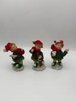 Vintage K’s Collection Christmas Children Figurines Set Of 3