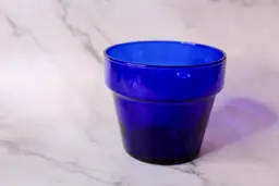Cobalt Blue Glass Planter
