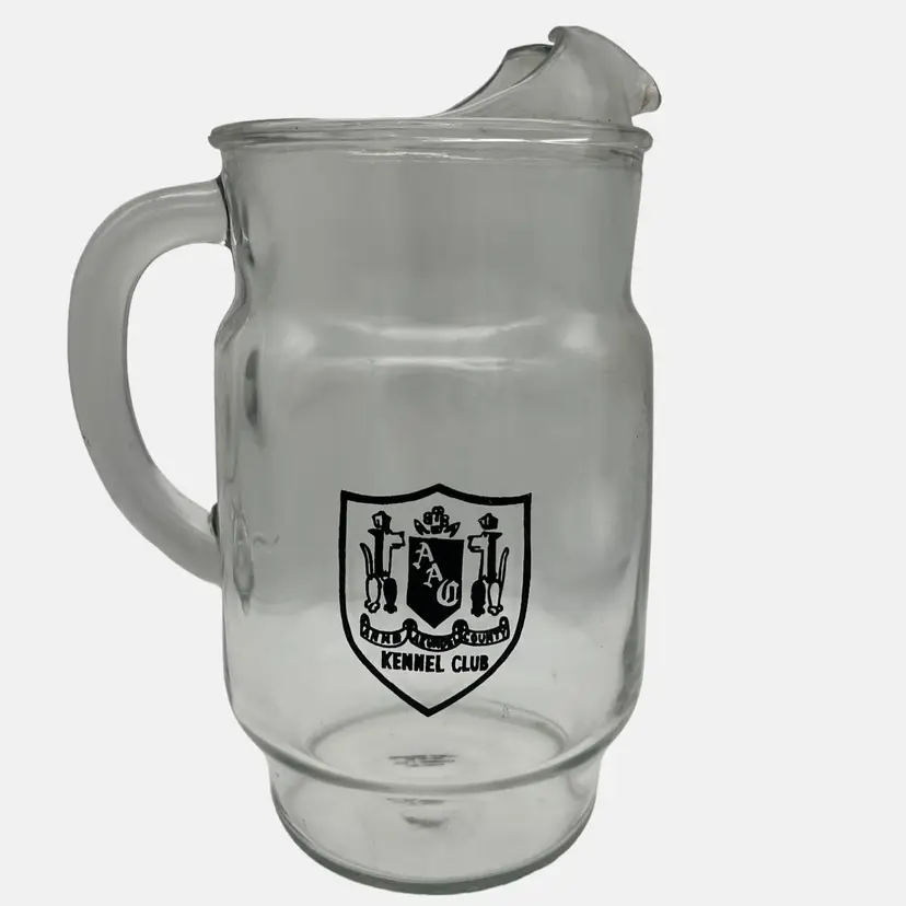Anne Arundel Kennel Club Glass Pitcher Maryland Dogs Camelot Specialties 10"