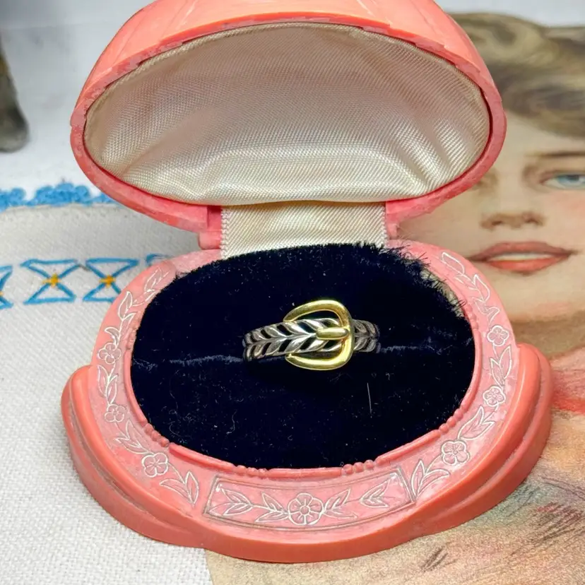 Sterling Silver Belt Ring Size 7