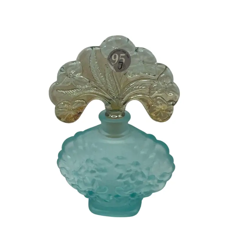 Fenton Art Glass Perfume Bottle, 6” Tall