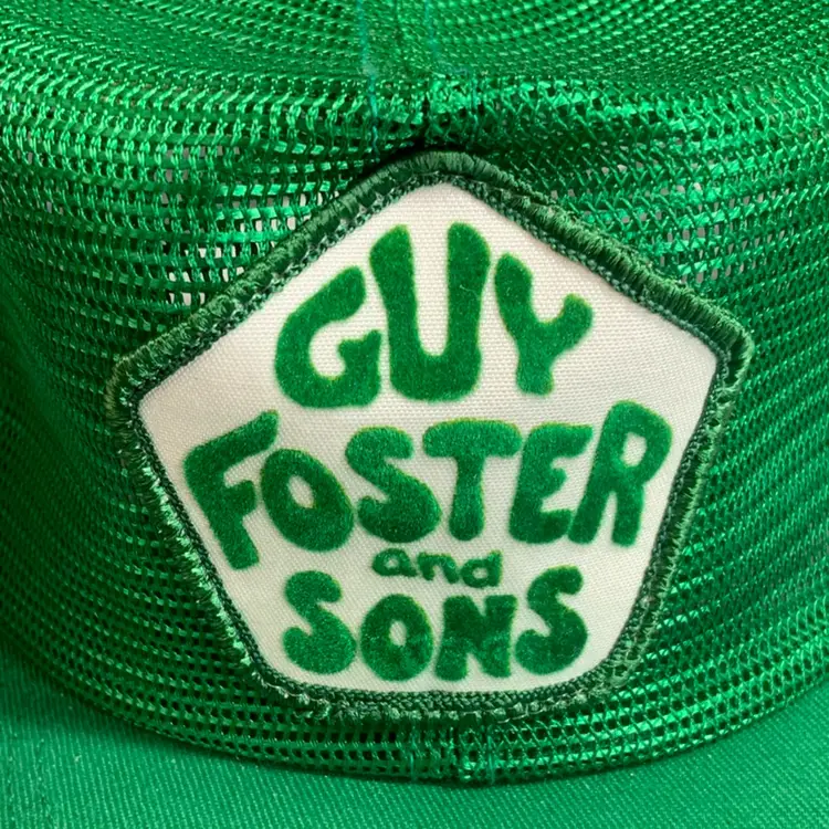 Vintage Hat Full Mesh Patch Green K Products Guy Foster And Sons