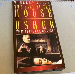 The Fall Of The House Of Usher Vhs Vincent Price Movie Edgar Allan Poe