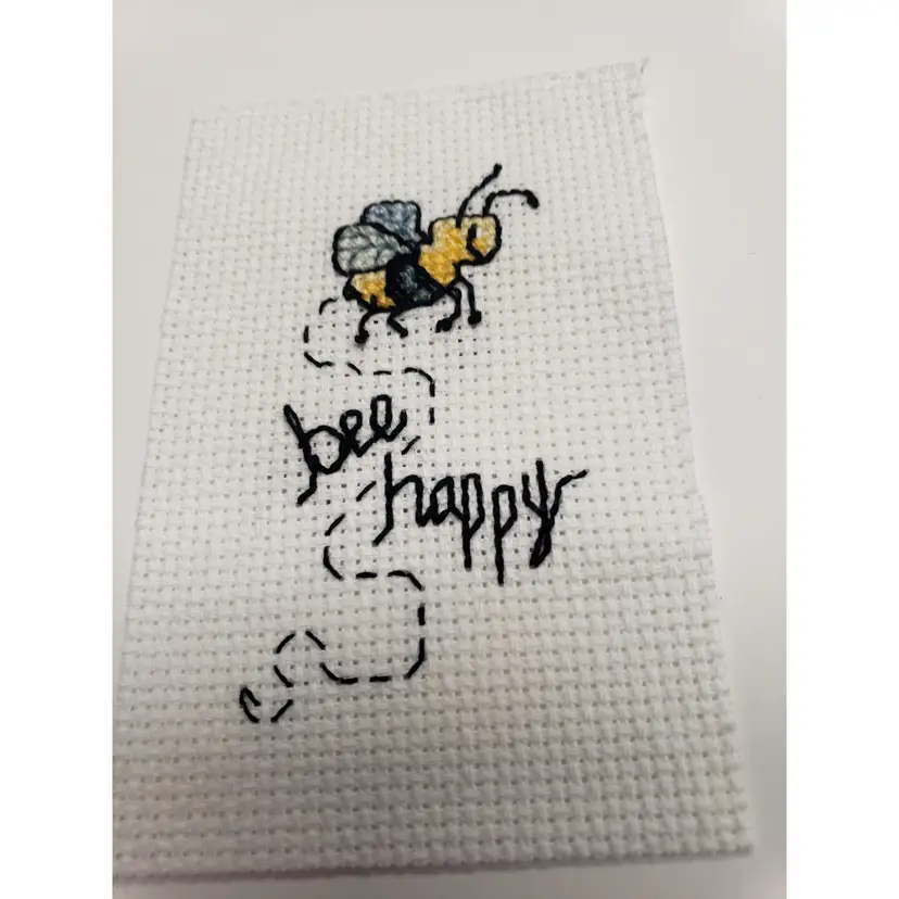 New Cross-stitched Piece "Bee Happy"