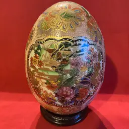 12. VTG Hand Painted Porcelain Cloisonne Egg