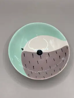 Anthropologie Peeking Bird Trinket Dish Elise Lefebvre 4.5”