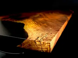 Live Edge Walnut and Resin Table