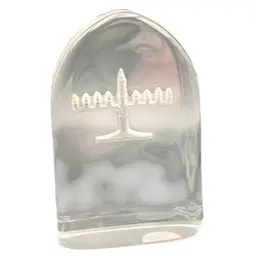 Vintage Czech Republic Menorah Paperweight
