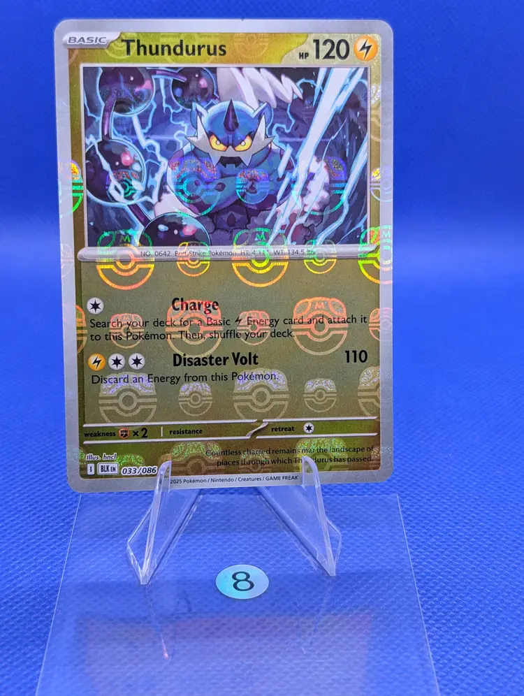 Thundurus Master Ball Foil Black Bolt 033/086