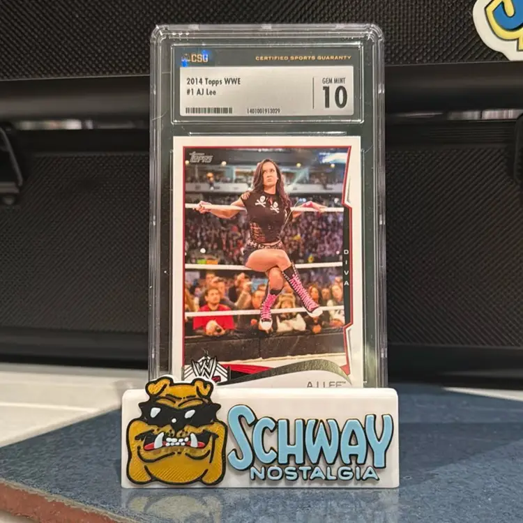 2014 Topps WWE AJ Lee #1 CSG 10 GEM MINT