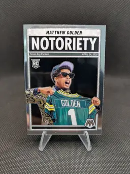 Matthew Golden 2025 Panini Mosaic Notoriety Rookie Card RC #21 - Green Bay Packers