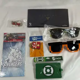 Geek Nerd Lot Destiny Sunglasses Green Lantern Tag Avengers Decal Flash Key