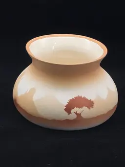 Native American Navajo Landscape Vase Signed T. Benally Dine