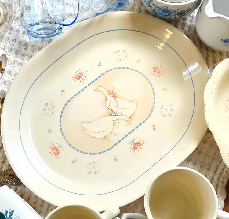 Vintage Corelle Country Promenade Oval Serving Platter