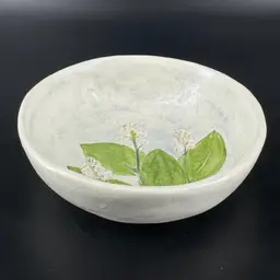 Salt Marsh Pottery Baby In The Cradle Small Dish