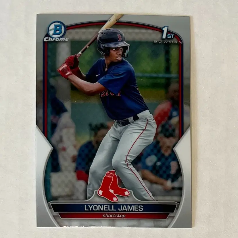 Lyonell James 1st Bowman Chrome Boston Red Sox