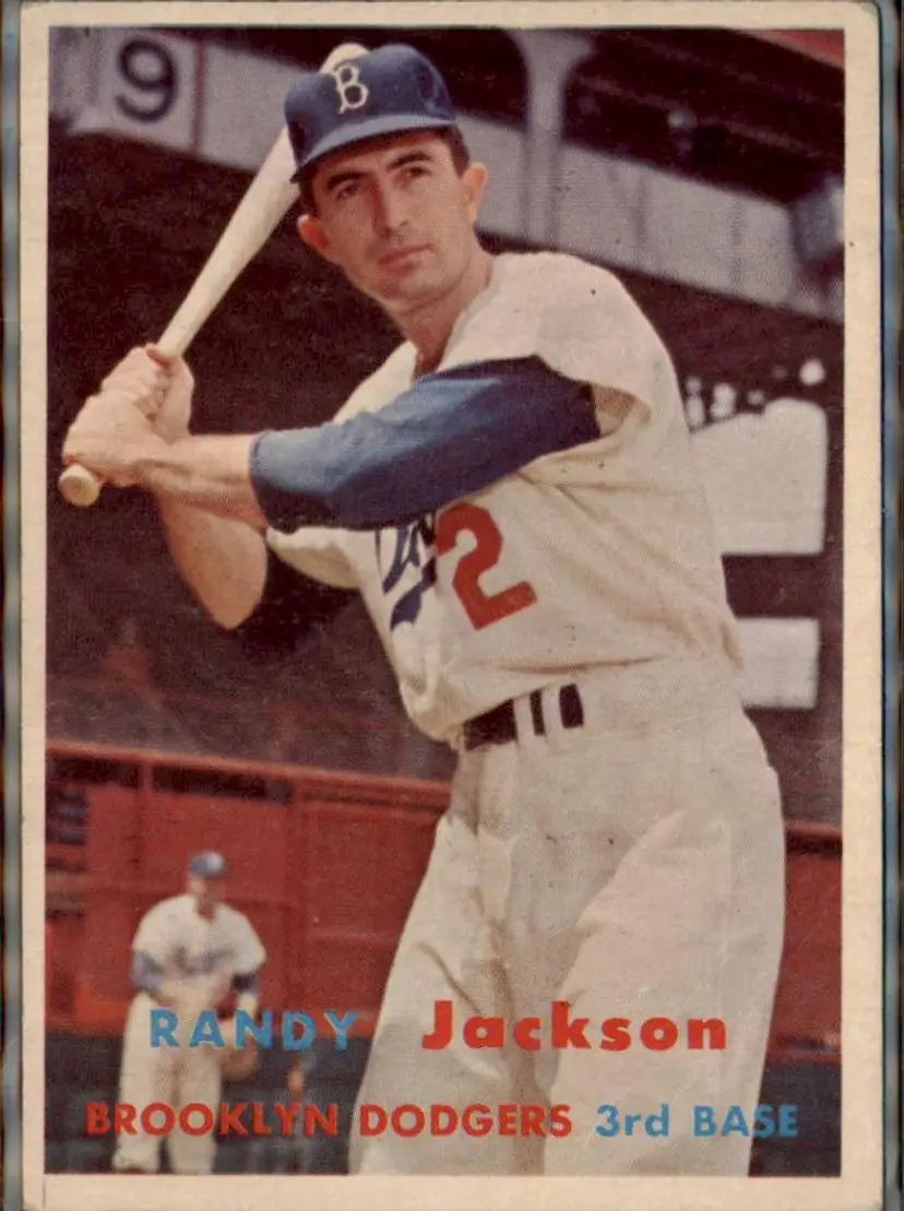 1957 Topps #190 Randy Jackson - ( pk1 ) - Brooklyn Dodgers
