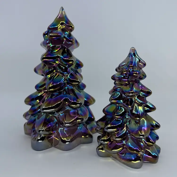 Mosser Glass Sugar Plum Trees 8”+ 5.5”