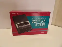 * RadioShack Optimus Portable Cassette Tape Recorder CTR-111 14-1117 NOB