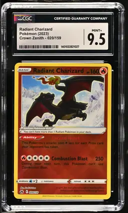 Radiant Charizard Crown Zenith  Ultra Rare CGC Mint+ 9.5 Pokemon 2023 English