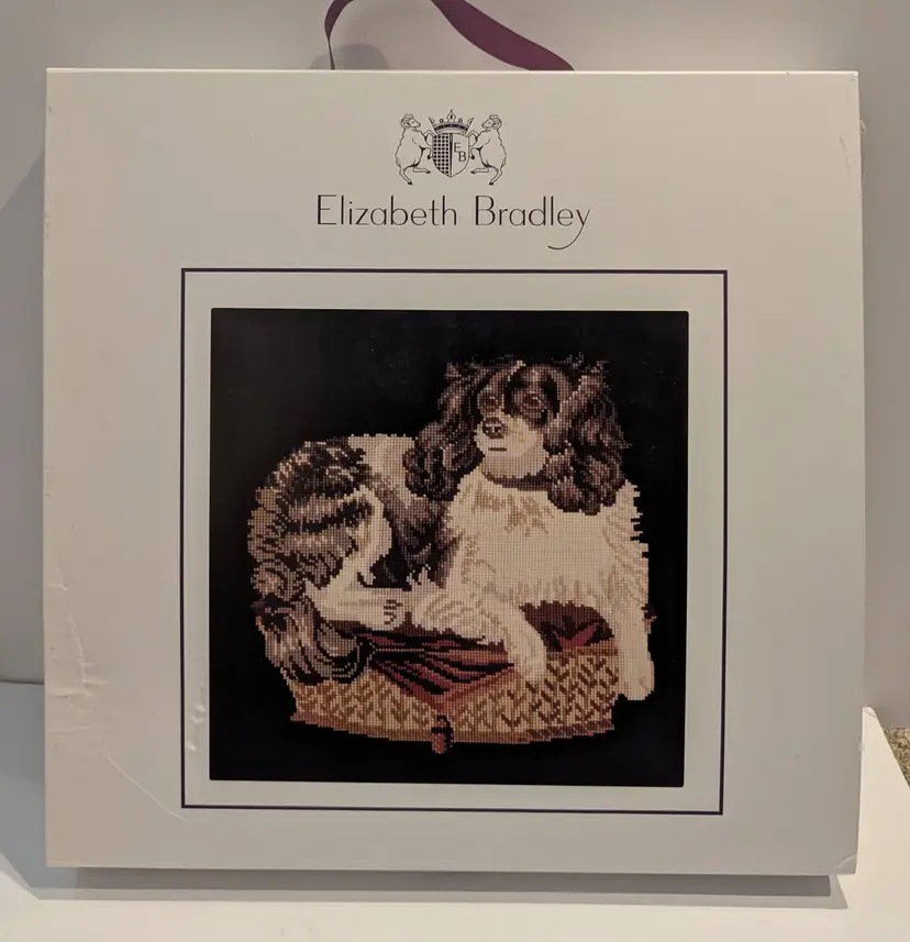 Elizabeth Bradley British  Needlepoint Kit- King Charles Spaniel Design NIB