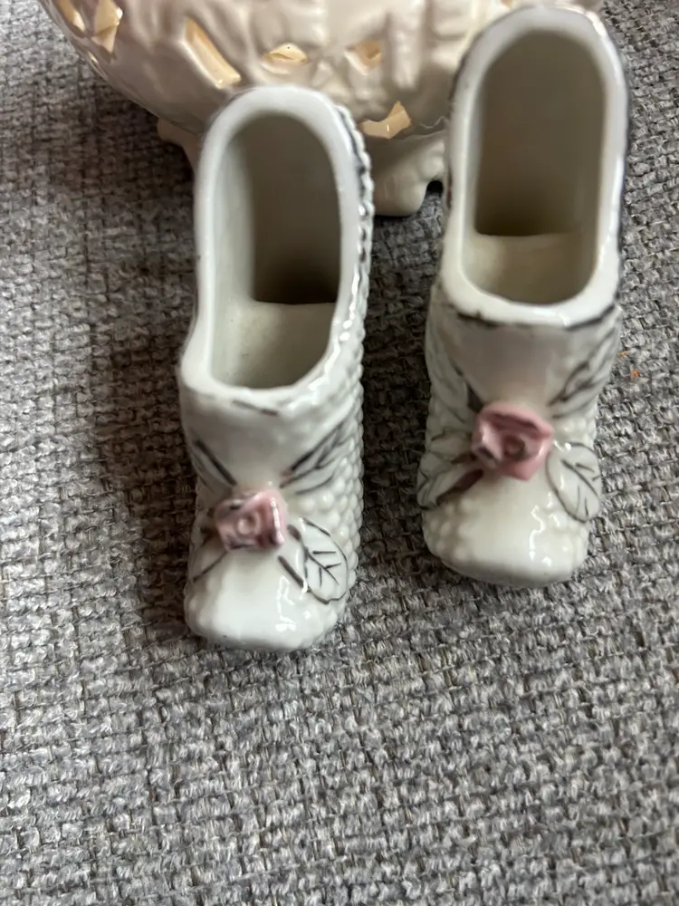 vintage ceramic shoes