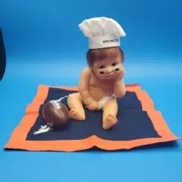 Ashton Drake Porcelain Doll Denver Broncos Is It Sunday Yet?