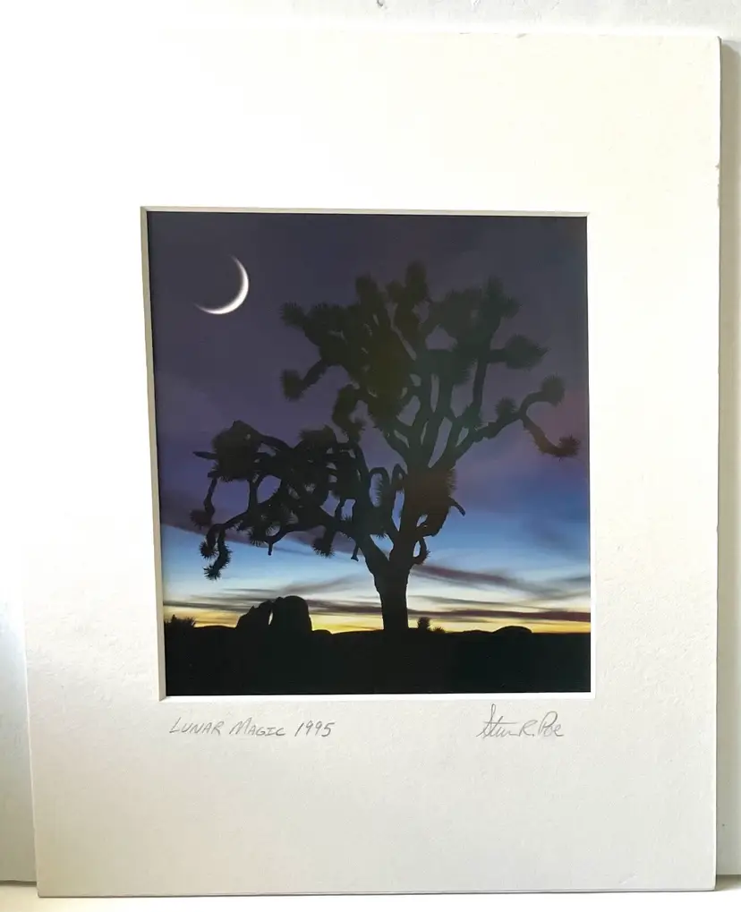 Steven Poe Photograph. “Lunar Magic” 1995. SIGNED. Matting Is 8x10”