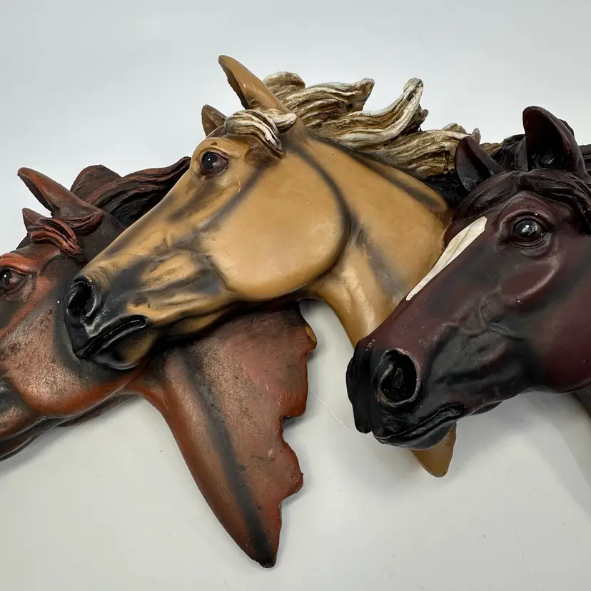Horse Heads Wall Hanging 11”